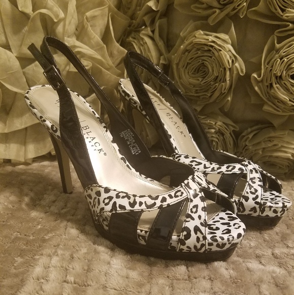 Black and White Heels - Picture 2 of 4